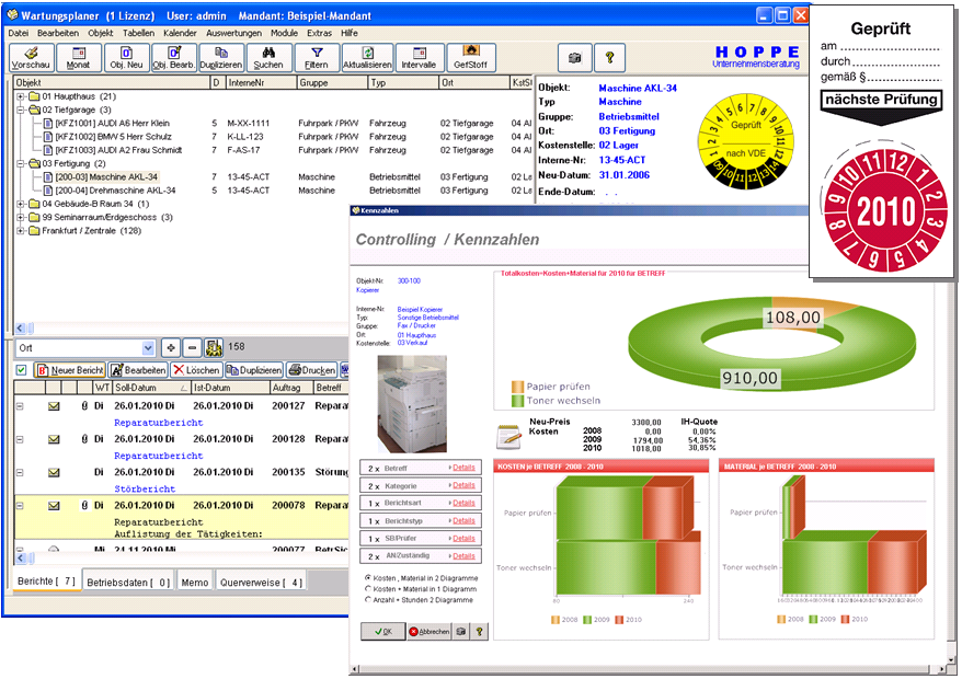Produktbild Wartungsplaner  Instandhaltungssoftware