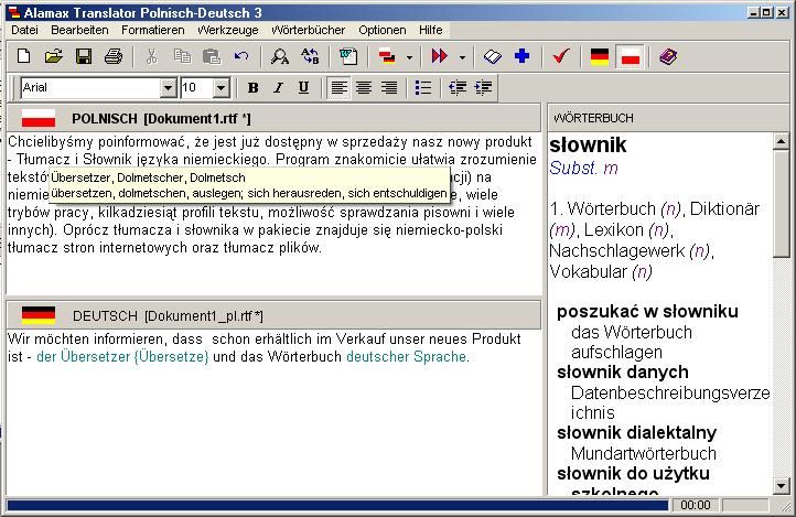 Alamax Translator Polnisch Deutsch
