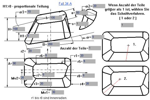 Abb. 2: Konstruktionszeichnung zur Eingabe der Ma�e
