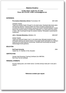 ... Sample Resume for Teacher Position - teacher teachers schoolteacher