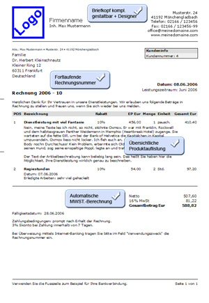 2. Produktbild KingBill - Rechnungen erstellen