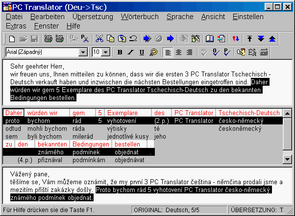 PC Translator Tschechisch / Slowakisch