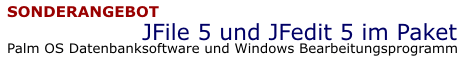 Sonderangebot: JFile 5 und JFedit 5 im günstigen Paket!