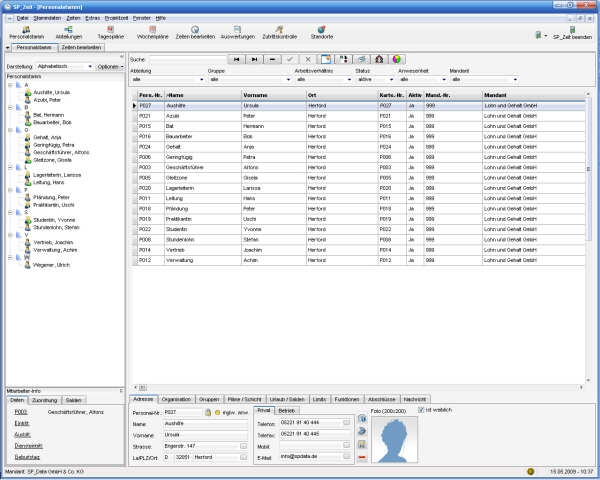 1. Produktbild SP_Data Zeiterfassung