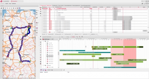 Software Application Disposition Map C-Logistic – Software für Spedition und Logistik