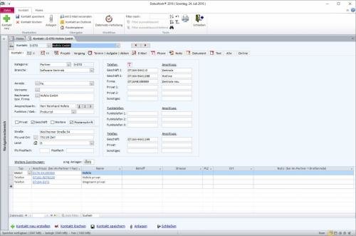 2. Produktbild DokuWork kombiniert CRM mit Dokumenten-Management und Projekten