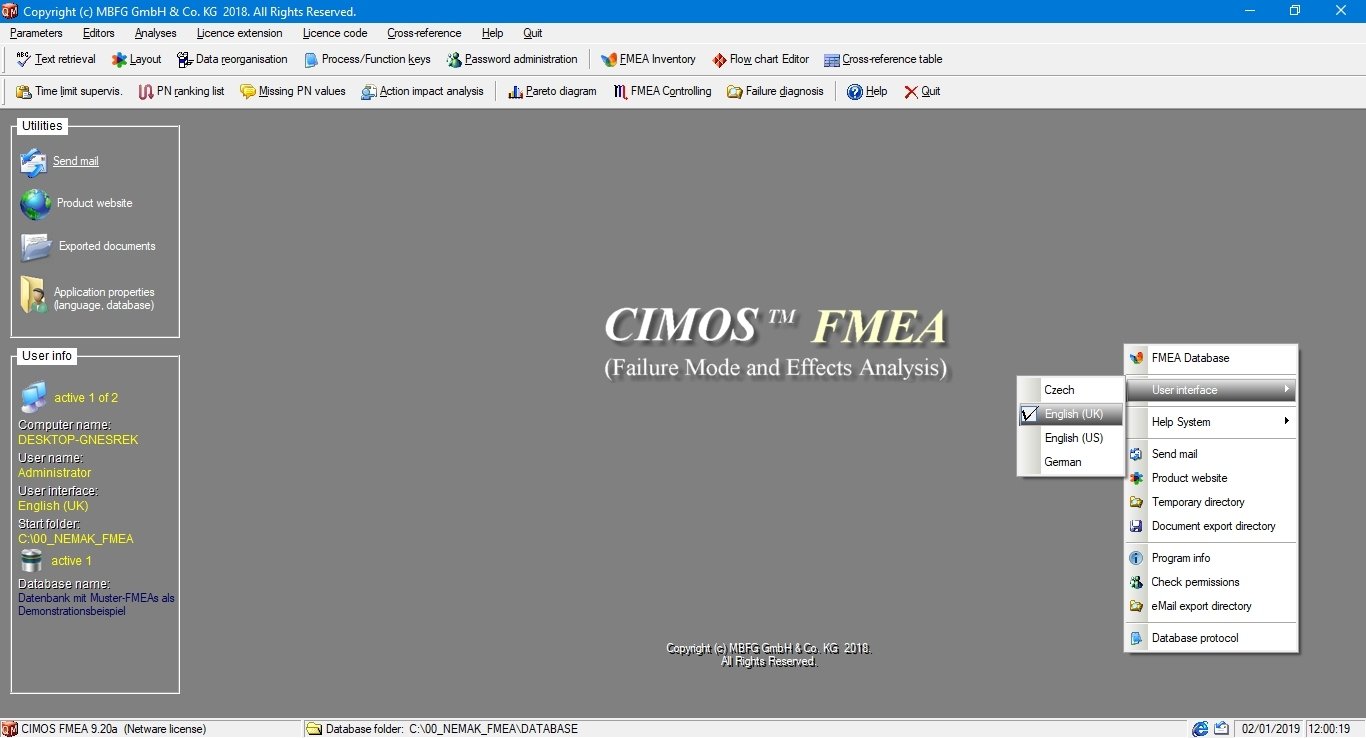Software Cimos Fmea Risk Management Fault Tree