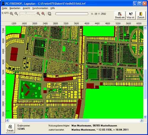 5. Produktbild  PC-FRIEDHOF Software zur Friedhofsverwaltung