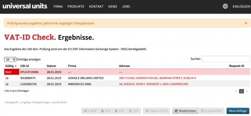 USt-IdNr Prüfung