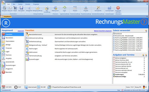 1. Produktbild Rechnungsprogramm RechnungsMaster für Windows