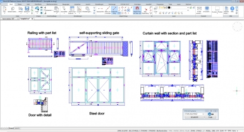 CAD for windows, doors and curtain walls