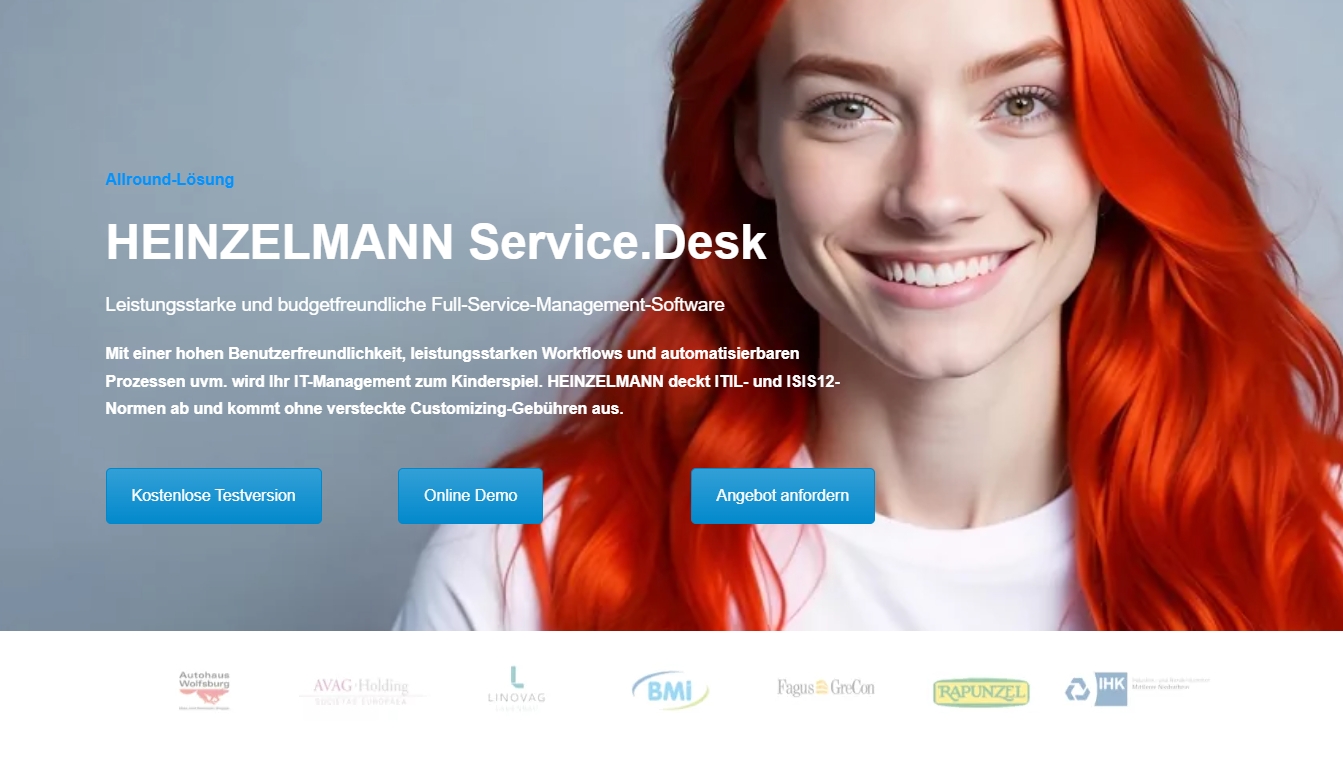 HEINZELMANN Service Desk - webbasierte Helpdesk