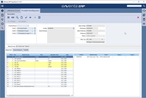 eNVenta ERP - Produkt-Konfigurator 4.1
