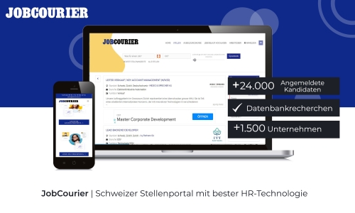 JobCourier: Schweizer Stellenportal mit bester HR-Technologie