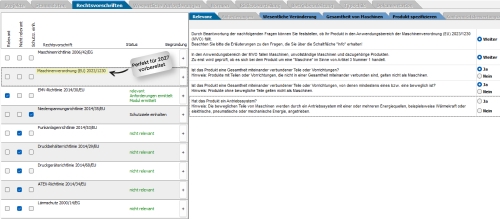 EG Richtlinien und Maschinenverordnung