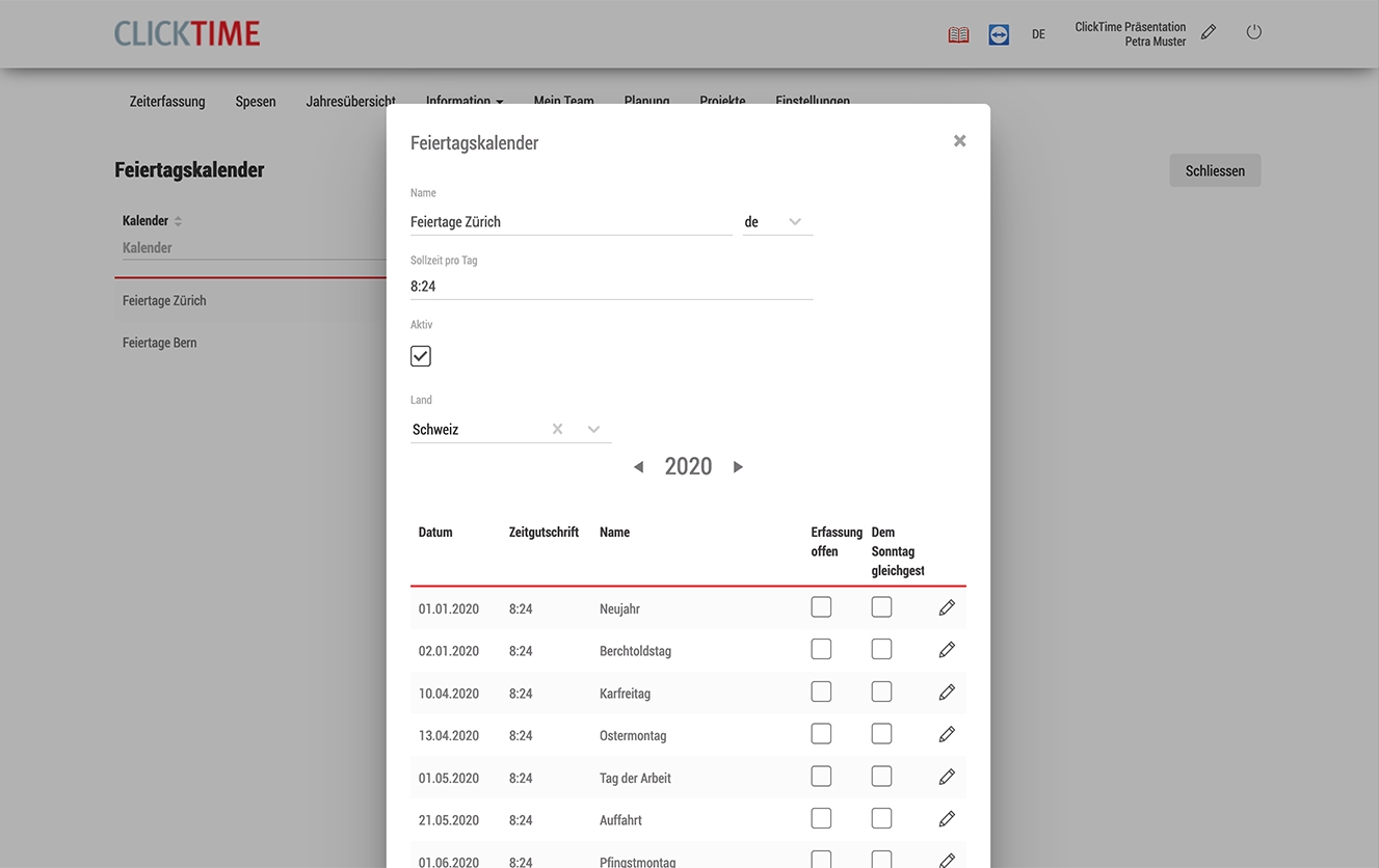 ClickTime Work Time Recording Software