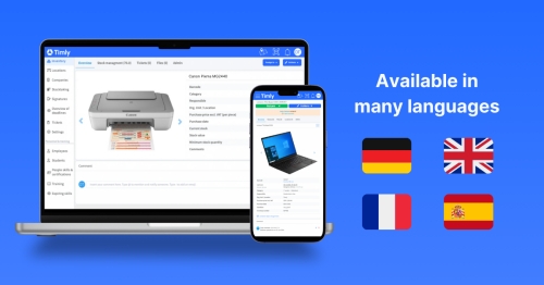 Timly ist in vielen Sprachen verfügbar