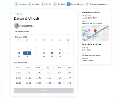 Online-Terminbuchung mit Ruana Praxissoftware für Gesundheits- und Wellnesspraxen