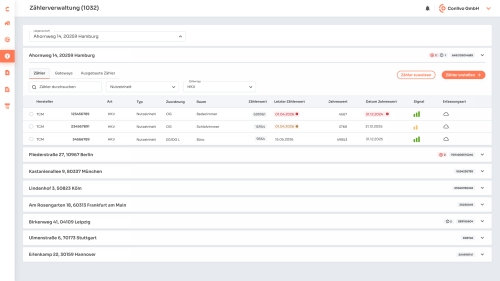 Screenshot Conlivo | Software für Heizkostenabrechnungen
