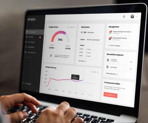 emplu Dashboard – Mitarbeiterbenefits verwalten
