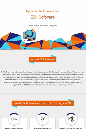 Download Infografik - Tipps für die Auswahl von EDI Software