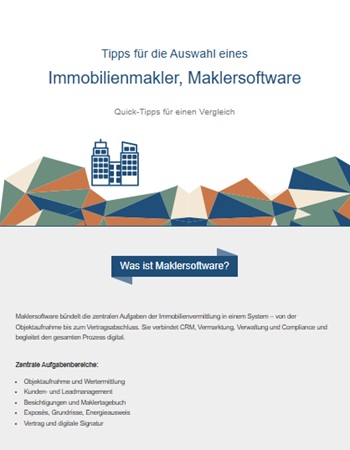 Tipps für die Auswahl eines Immobilienmakler, Maklersoftware