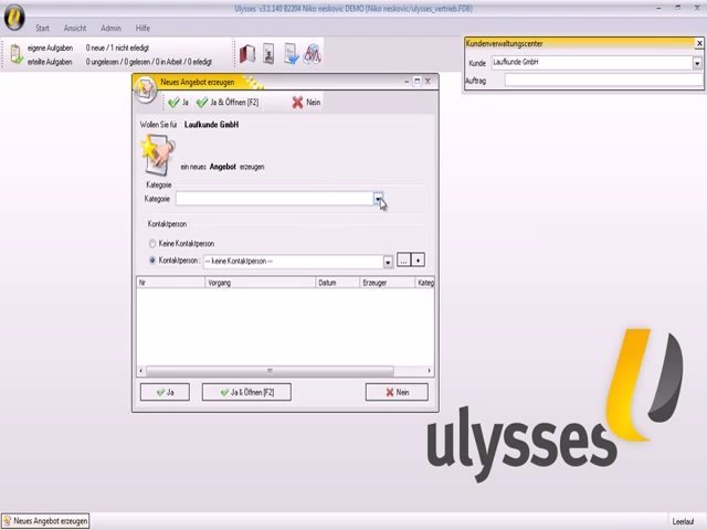 2. Produktvideo  Ulysses ERP - Software für die Fertigungsindustrie