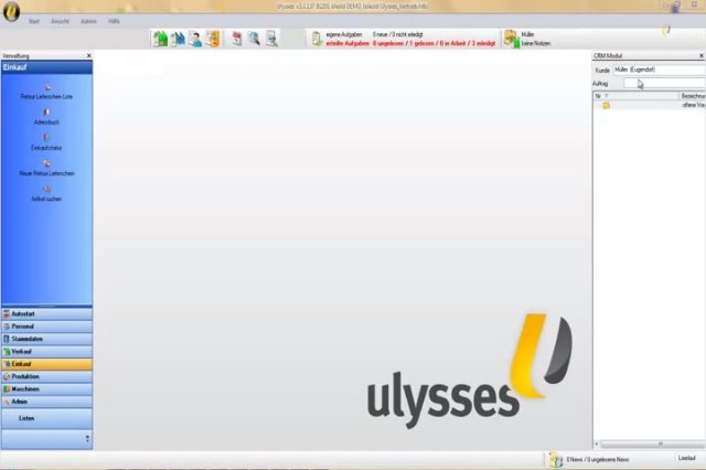 4. Produktvideo  Ulysses ERP - Software für die Fertigungsindustrie