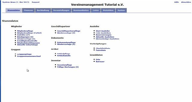 MGVO - Online Vereinsmanagementsystem - E-Briefe