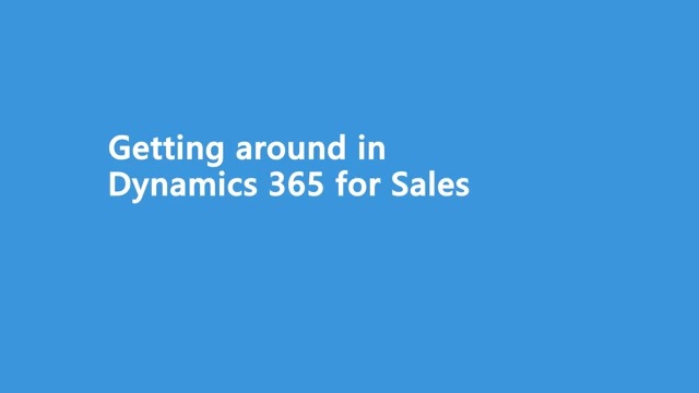 Microsoft Dynamics 365 - Sales