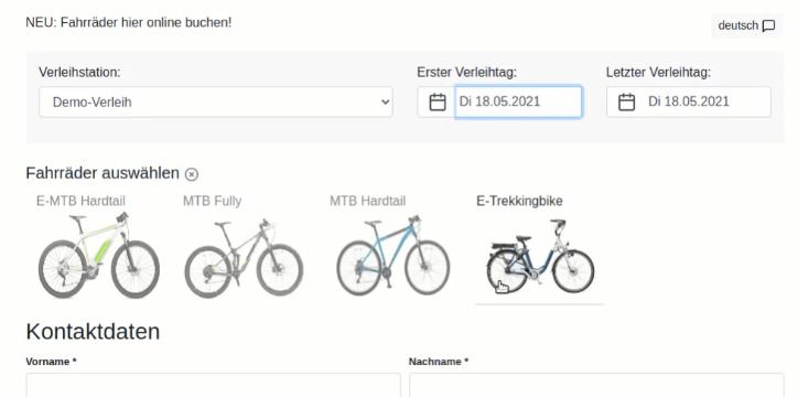 Smarte Fahrradverleih-Software