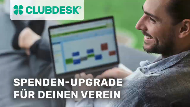 Spendenverwaltung im Verein: Spenden sammeln & verwalten mit ClubDesk (Version DE/AT)