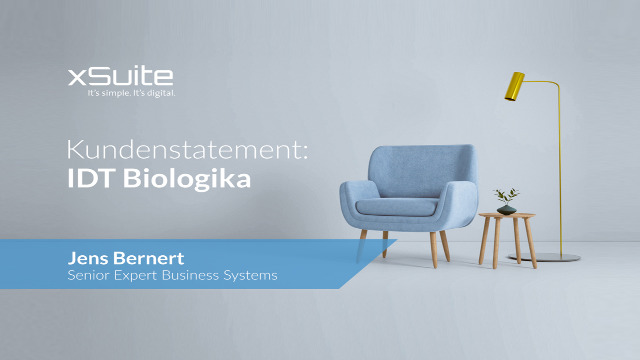 Kundenstatements | IDT Biologika – Erfolgreiche Partnerschaft mit xSuite – seit 25 Jahren